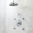 Glenley Pressure Balance Shower Set with Rainfall Shower Head - 4 Body Sprays - Lever Handle, , large image number 1