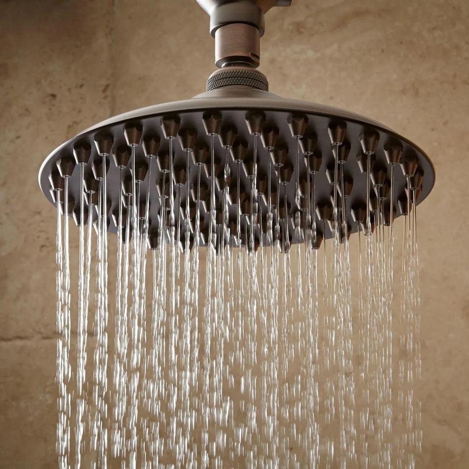 Bostonian Rainfall Nozzle Shower Head With Ornate Arm, , large image number 2