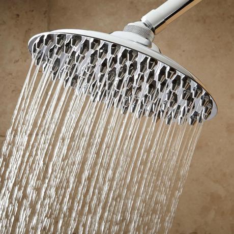 Bostonian Rainfall Nozzle Shower Head with Standard Arm