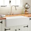 30" Reinhard Fireclay Farmhouse Sink - White, , large image number 0