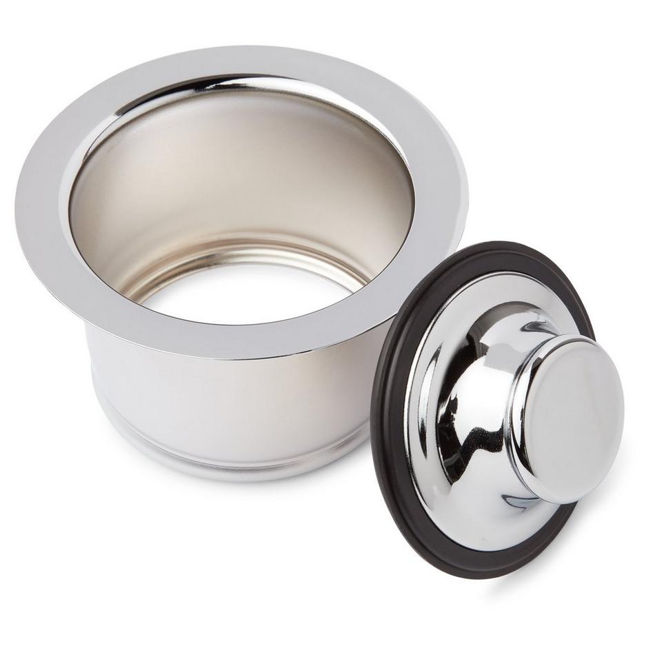 Deep Garbage Disposer Flange & Stopper - Polished Chrome, , large image number 2