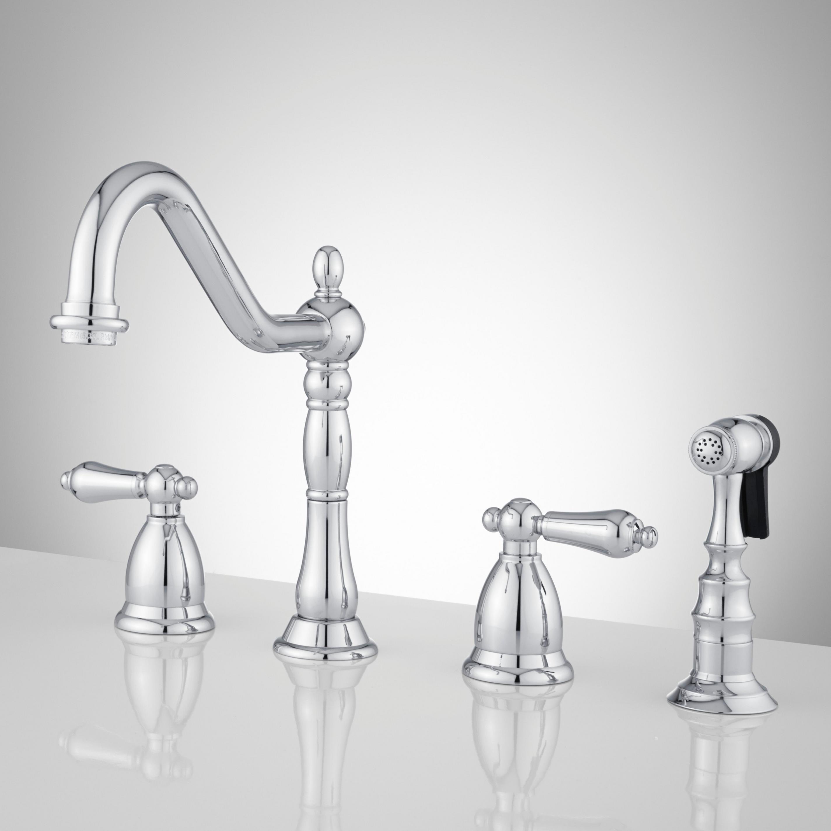 Helena Widespread Kitchen Faucet with Side Spray | Signature Hardware