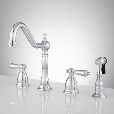 Helena Widespread Kitchen Faucet with Side Spray