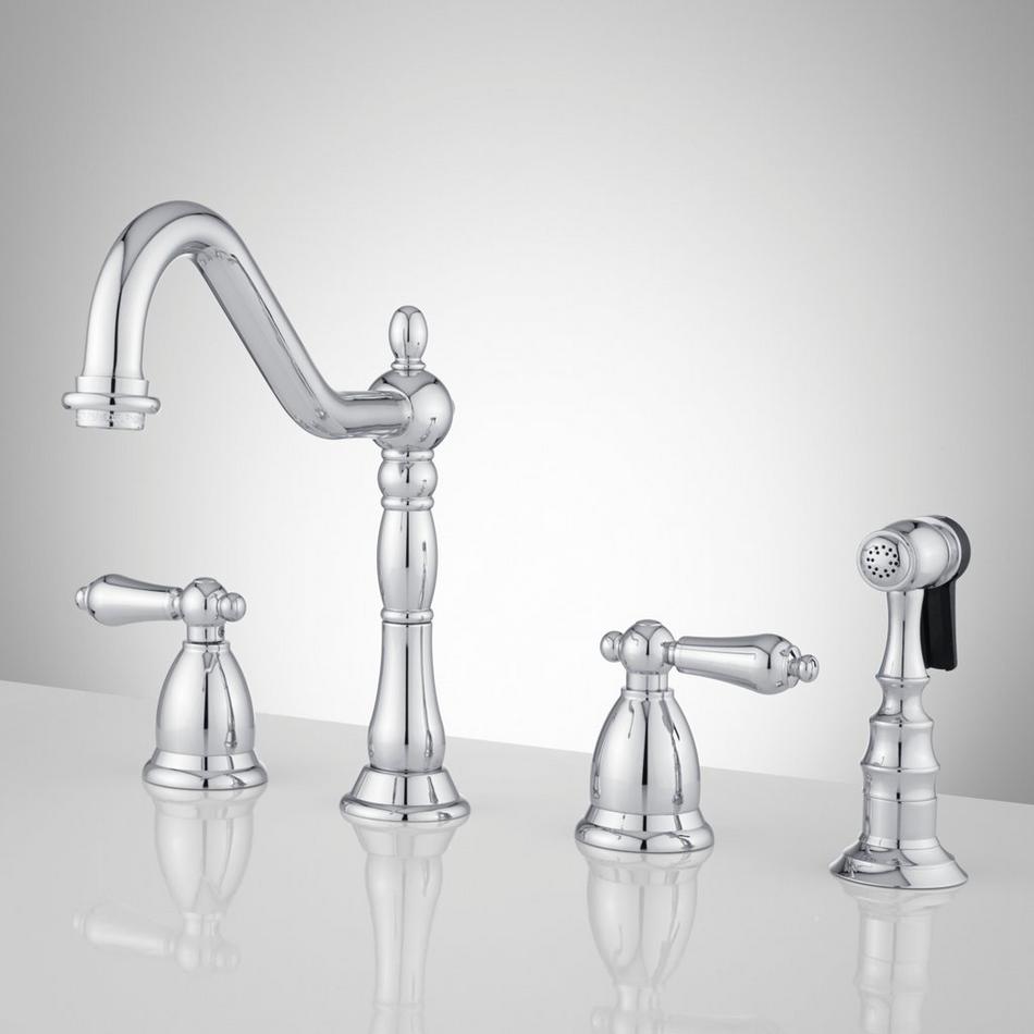 Helena Widespread Kitchen Faucet with Side Spray, , large image number 2