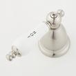 Victorian Gooseneck Bathroom Faucet - Porcelain Lever Handles - Brushed Nickel, , large image number 2