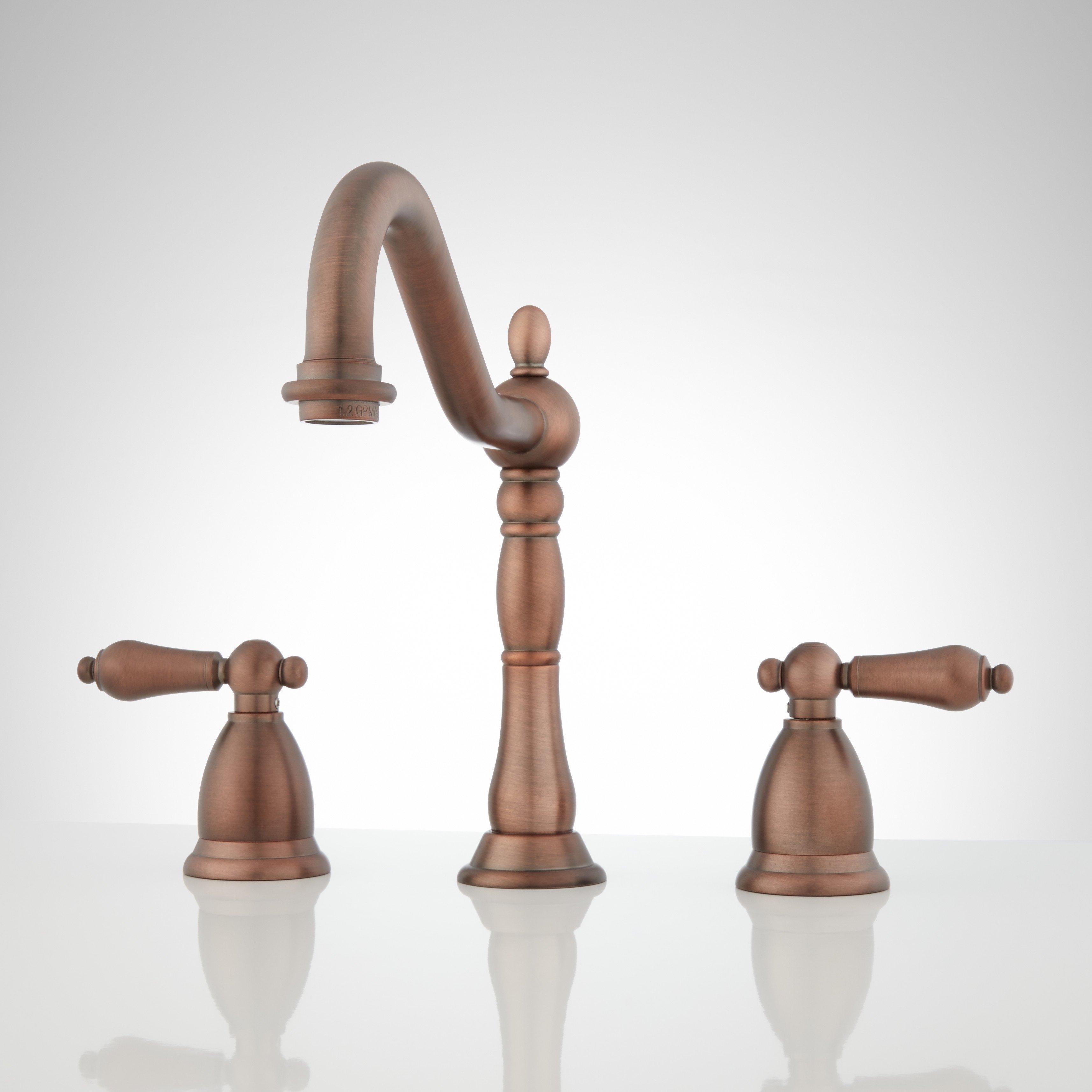 Victorian Widespread Bathroom Faucet - Lever Handles | Signature