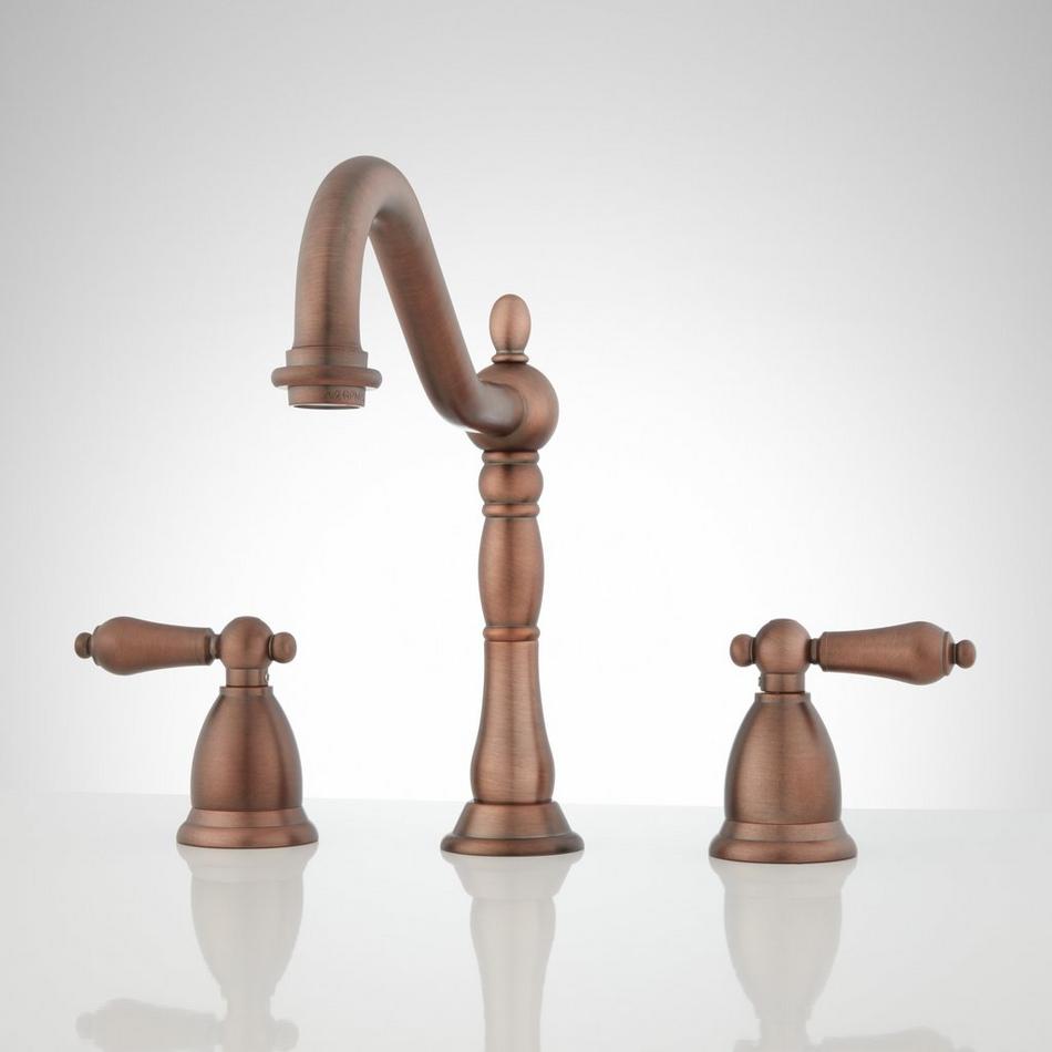 Victorian Widespread Bathroom Faucet - Lever Handles, , large image number 4