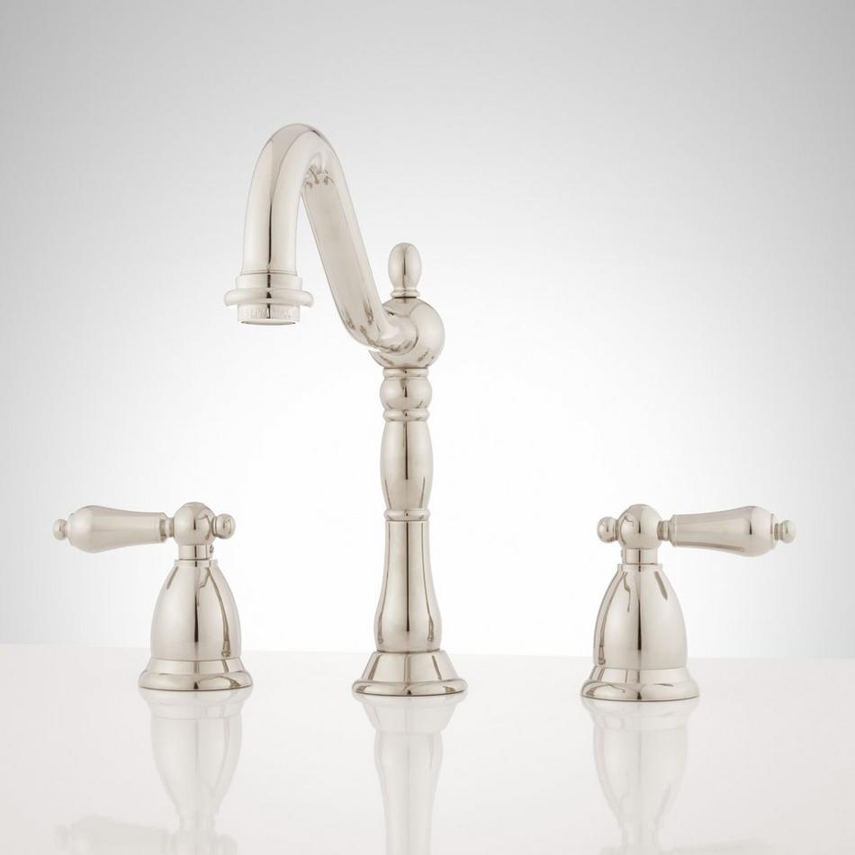 Victorian Widespread Bathroom Faucet - Lever Handles, , large image number 8