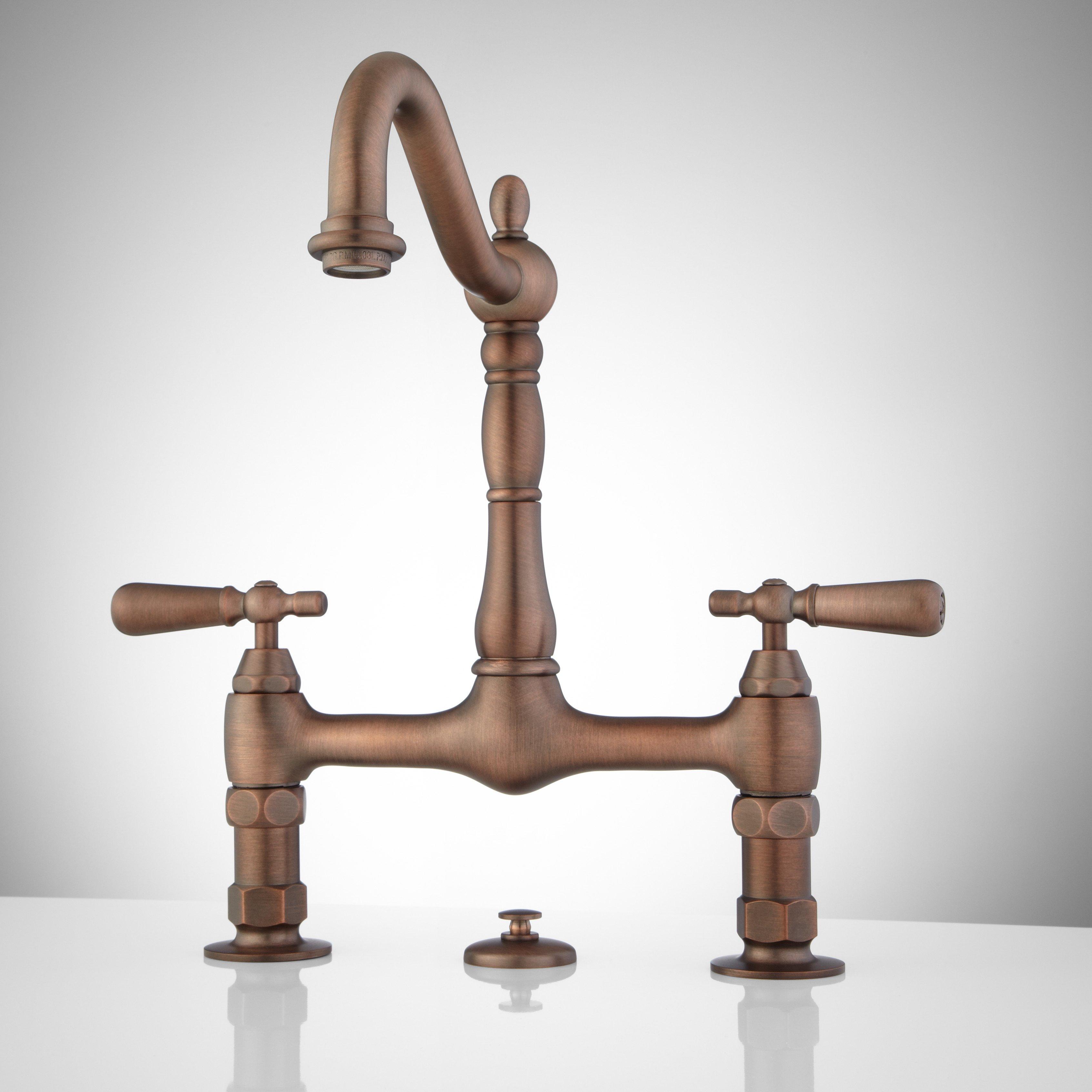 Bridge Bathroom Faucet - Lever Handles