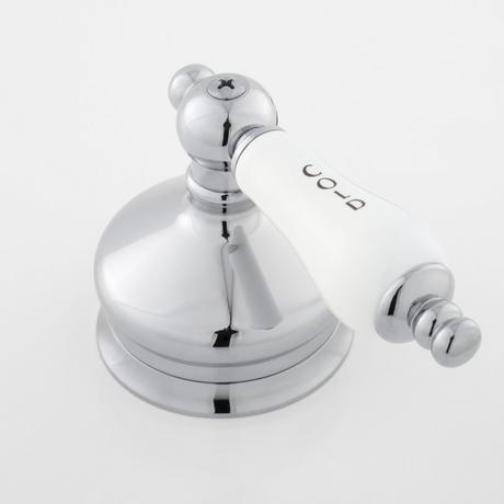 Shannon Widespread Bathroom Faucet - Porcelain Lever Handles