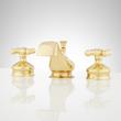 Shannon Widespread Bathroom Faucet - Cross Handles - Polished Brass, , large image number 0