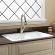 33" Blyth Double-Bowl Cast Iron Drop-in Kitchen Sink - White, , large image number 0