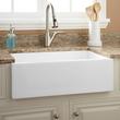 30" Risinger Fireclay Farmhouse Sink - White, , large image number 0