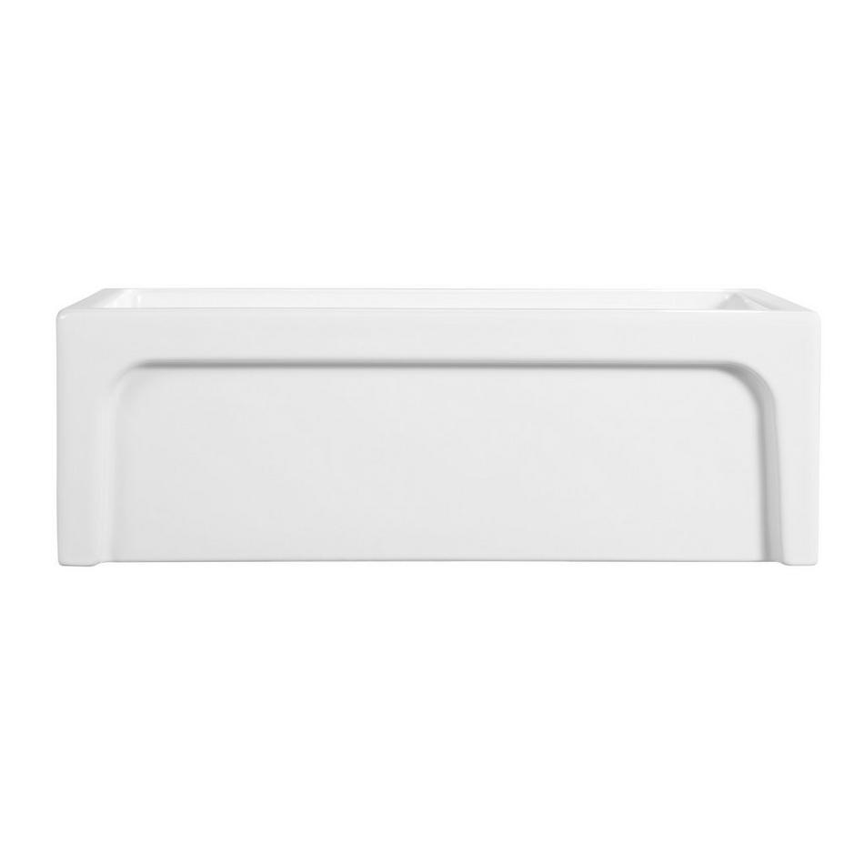 30" Risinger Fireclay Farmhouse Sink - Casement Apron - White, , large image number 2
