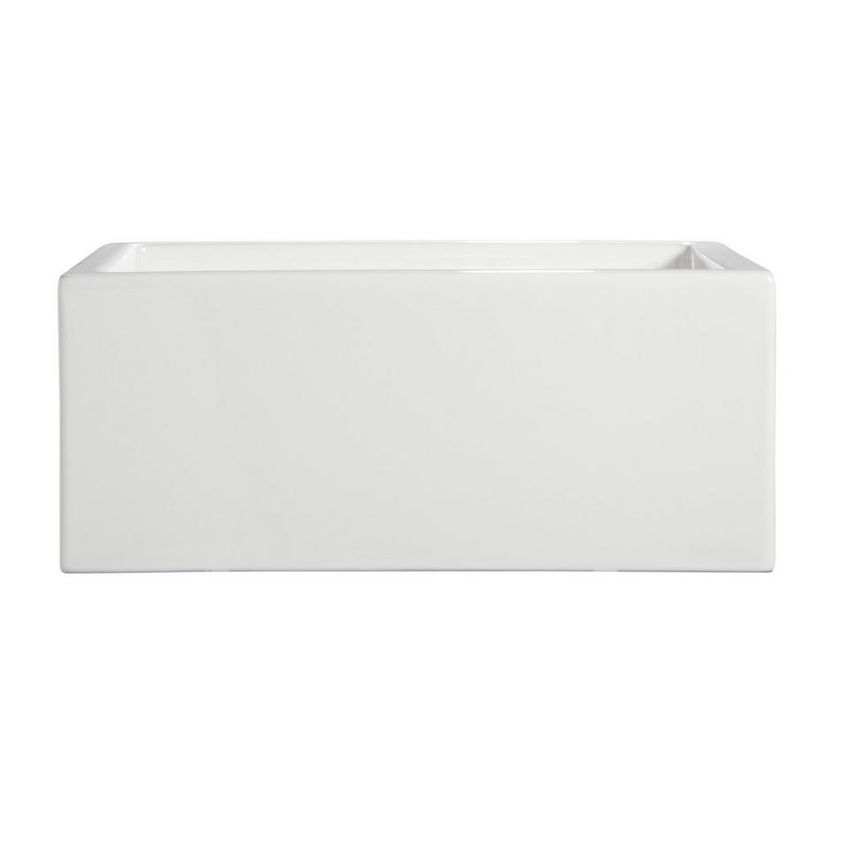 24" Risinger Fireclay Farmhouse Sink - White, , large image number 1