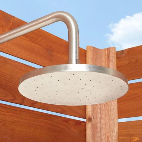 Stainless Steel Exposed Outdoor Shower
