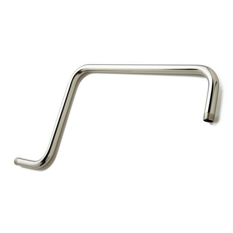 Mirabelle MIRRSA180 18 Shower Arm and Wall Flange - Brushed Nickel