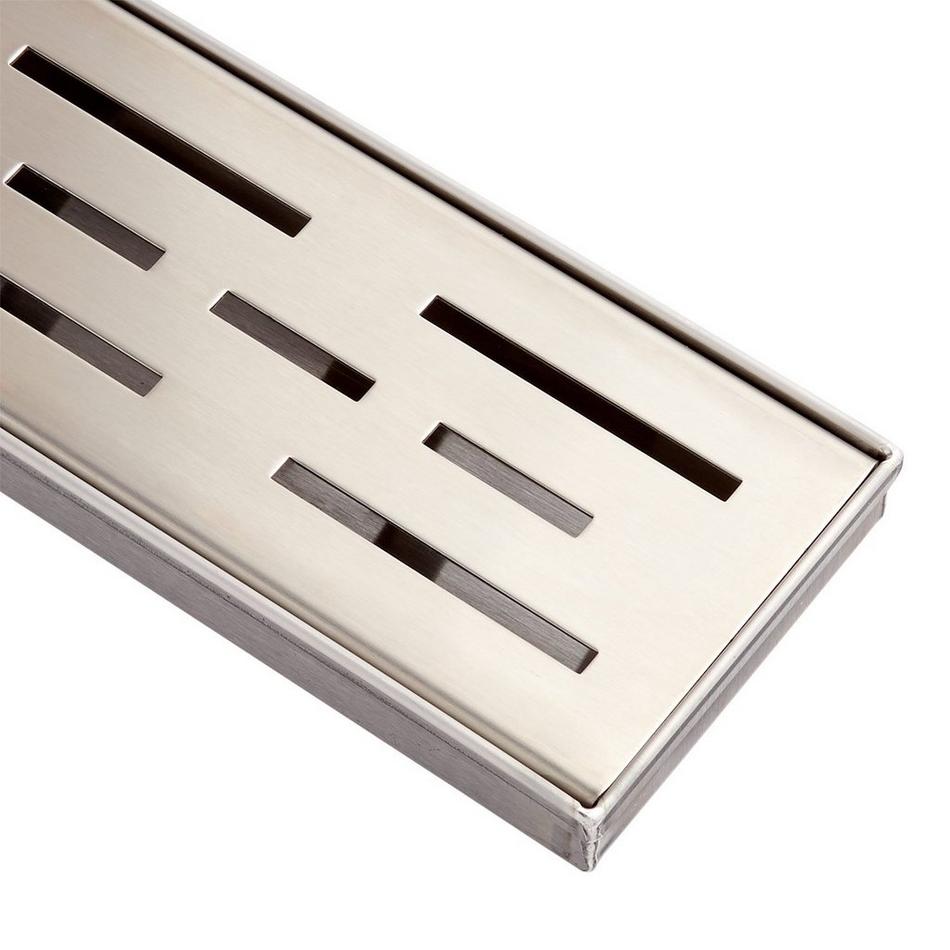 24" Effendi Linear Shower Drain - with Drain Flange - Brushed Stainless Steel, , large image number 5