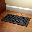 Wicker Style Cast Iron Floor Register - 8" x 12" (9-1/4" x 13-3/8" Overall), , large image number 0