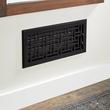 Wicker Style Cast Iron Wall Register - 8" x 14" (9-3/8" x 15-1/4" Overall), , large image number 0
