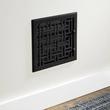 Wicker Style Cast Iron Wall Register - 10" x 10" (11-1/8" x 11-1/8" Overall), , large image number 0