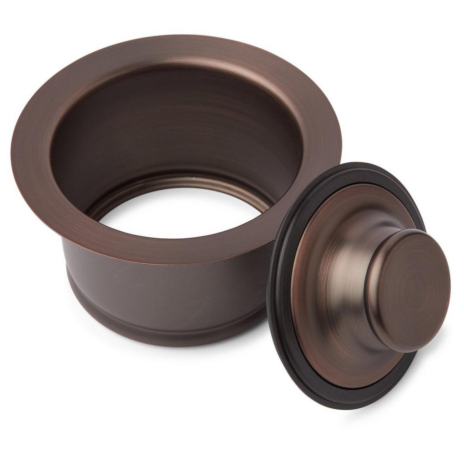 3-1/2" Deep Garbage Disposer Flange & Stopper - Oil Rubbed Bronze, , large image number 2