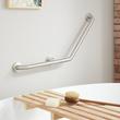 Pickens Angled Grab Bar - Brushed Stainless Steel, , large image number 0