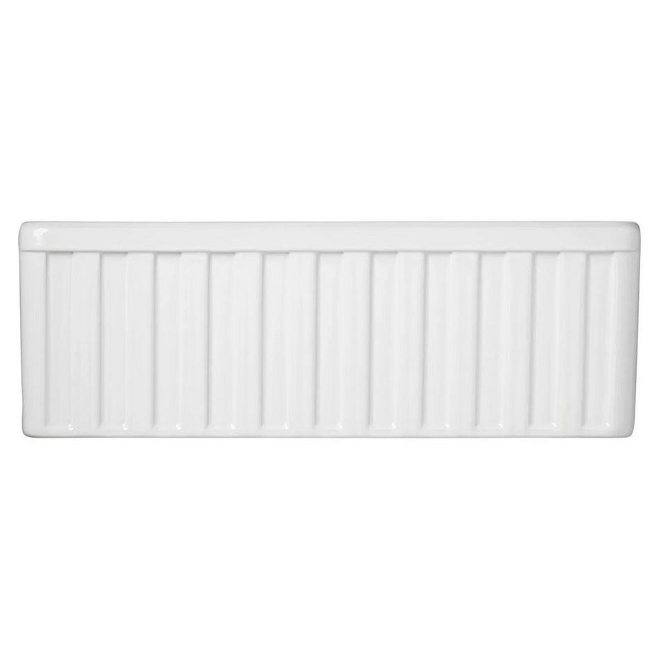 30" Oldham Fireclay Farmhouse Sink with Fluted Apron - White, , large image number 1