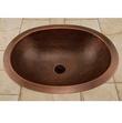 Darien Oval Hammered Copper Sink, , large image number 0