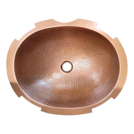 Darien Oval Hammered Copper Sink