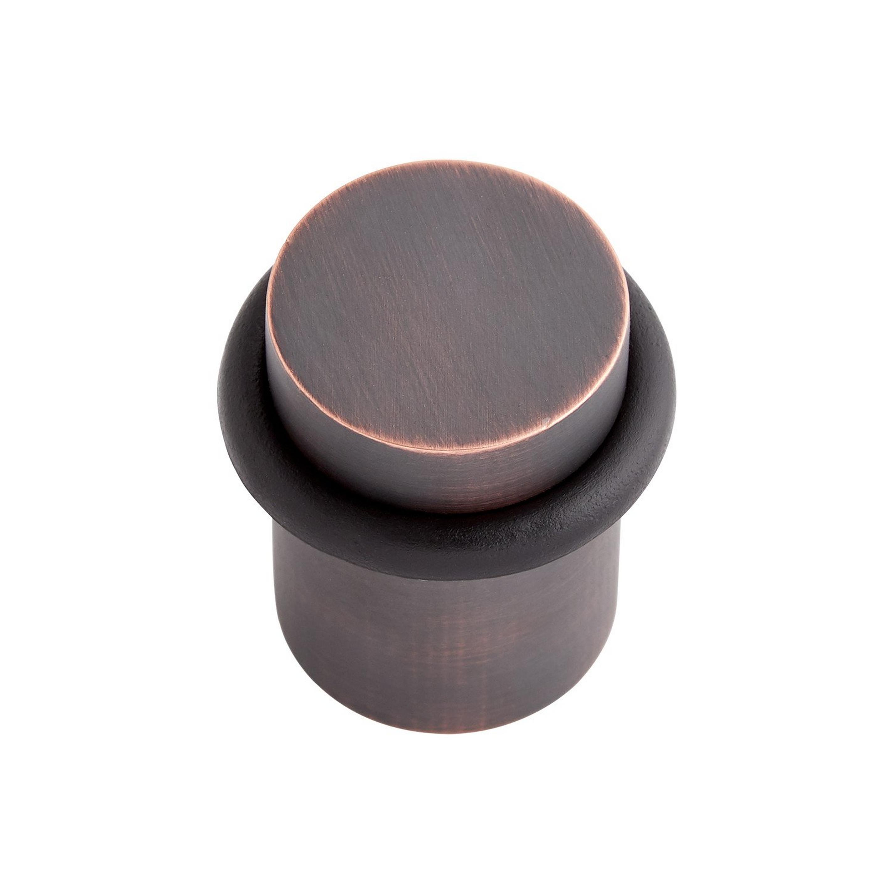 Solid Brass Contemporary Flat Top Doorstop Signature Hardware