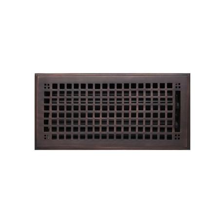 Mission Solid Brass Oversized Floor Register