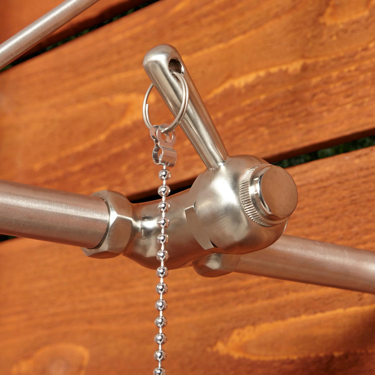 Stainless Steel Pull Chain WallMount Outdoor Shower Signature Hardware