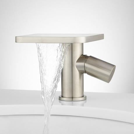 Knox Single-Hole Waterfall Bathroom Faucet with Pop-Up Drain