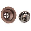 3-1/2" Kitchen Sink Basket Strainers - Oil Rubbed Bronze - Set of Two, , large image number 2