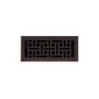 Wicker Style Brass Floor Register - Oil Rubbed Bronze 4" x 8" (5" x 9-1/8" Overall), , large image number 0