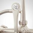 Tub Wall-Mount Telephone Faucet with Hand Shower - Lever Handle - Brushed Nickel, , large image number 4
