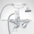 Tub Wall-Mount Telephone Faucet with Hand Shower - Lever Handle - Chrome, , large image number 1