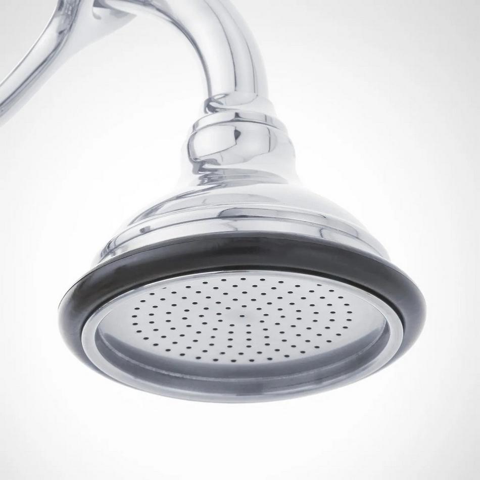 Tub Wall-Mount Telephone Faucet with Hand Shower - Lever Handle - Chrome, , large image number 6