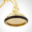 Tub Wall-Mount Telephone Faucet with Hand Shower - Lever Handle - Polished Brass, , large image number 6