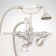 Tub Wall-Mount Faucet with Hand Shower - Lever Handle - Polished Nickel, , large image number 1