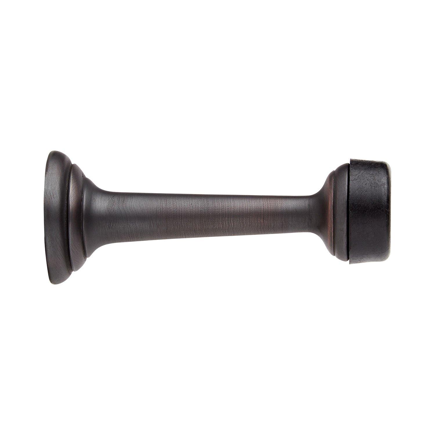 Leonato Brass Doorstop with Hook - Chrome | Signature Hardware