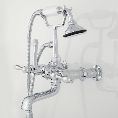 Wall-Mount Telephone Faucet & Hand Shower - Lever Handles