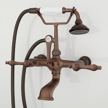 Wall-Mount Telephone Faucet & Hand Shower - Lever Handles