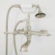 Wall-Mount Telephone Faucet and Hand Shower - Lever Handle - Polished Nickel, , large image number 0
