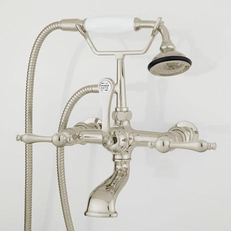 Wall-Mount Telephone Faucet & Hand Shower - Lever Handles