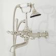 Wall-Mount Telephone Faucet and Hand Shower - Lever Handle - Polished Nickel, , large image number 1