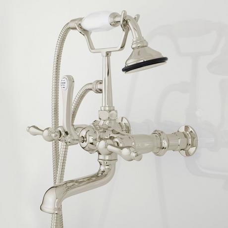 Wall-Mount Telephone Faucet & Hand Shower - Lever Handles