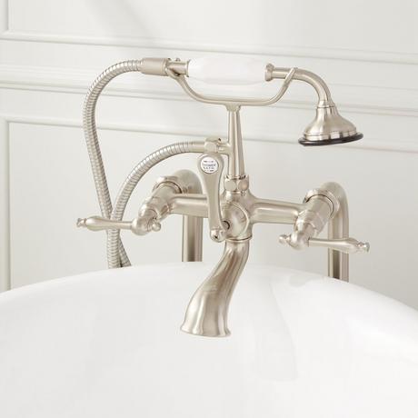 Freestanding Telephone Tub Faucet & Supplies - Lever Handles