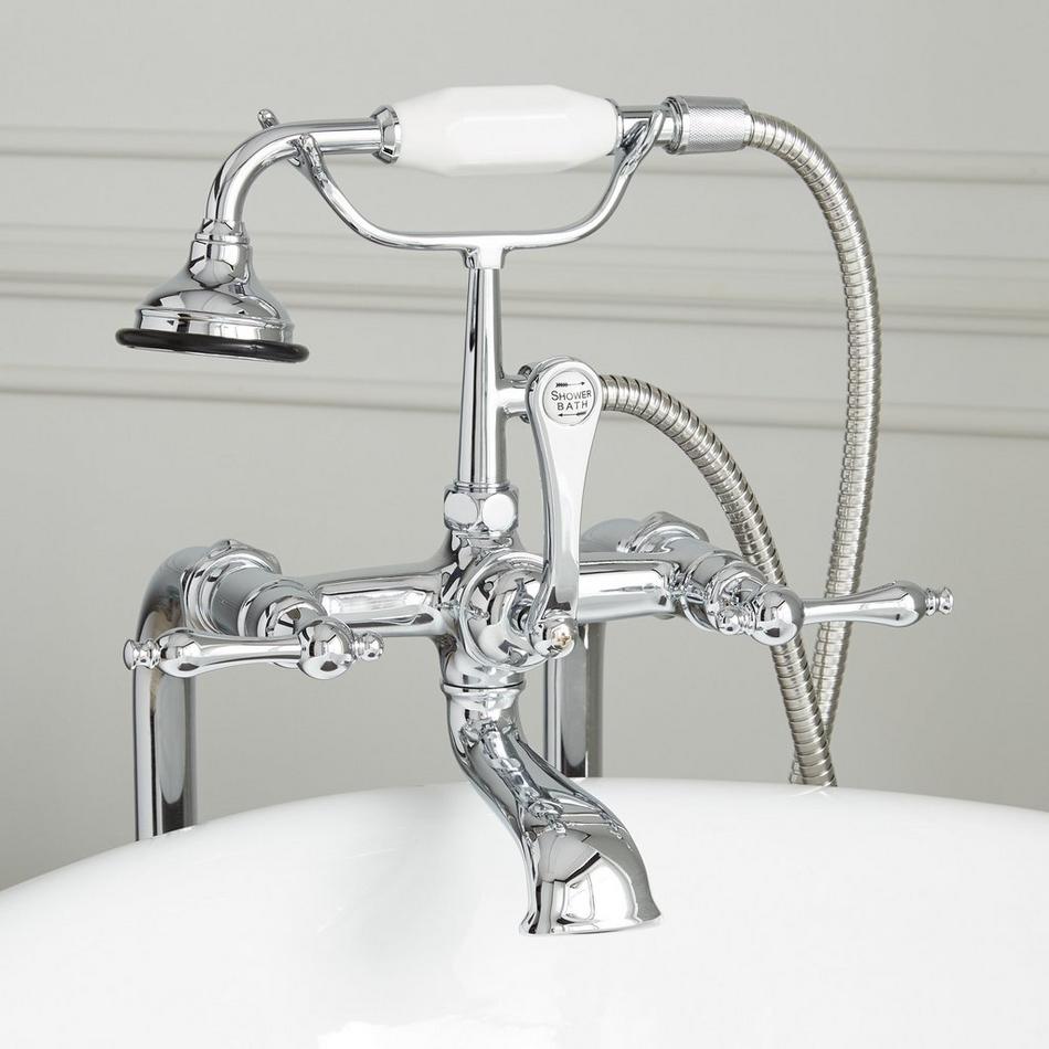 Freestanding Telephone Tub Faucet, Supplies & Valves - Lever Handles, , large image number 3
